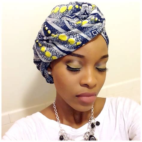 Ankara inspired make-up #1 | All-in-All|Kraheenah | Head wrap styles ...