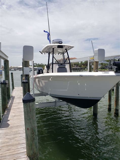 Boat Lift Installation on Ono Island, Alabama | Dock and Decks