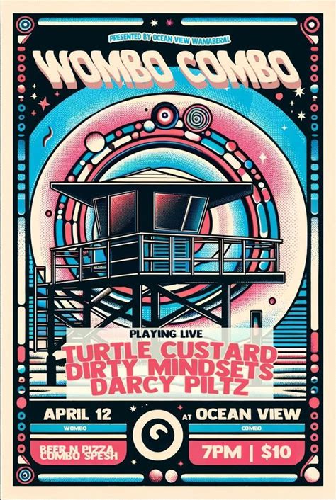 Wombo Combo: Turtle Custard + Dirty Mindsets + Darcy Piltz, Wamberal ...