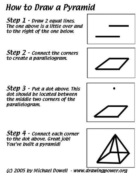 How to Draw a Rectangular Pyramid 的图像结果