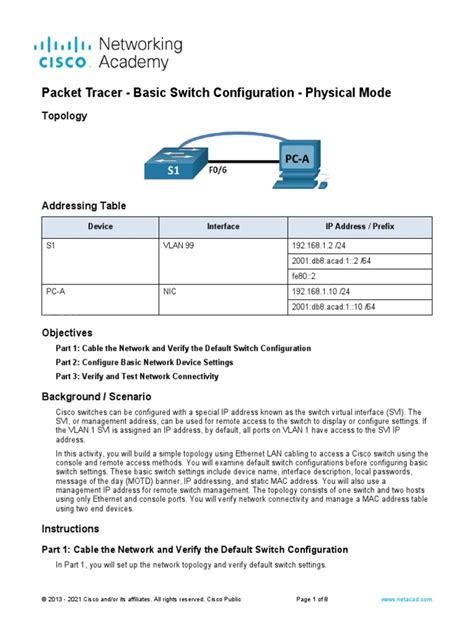 Image result for Packet Tracer Basic Switch Configuration