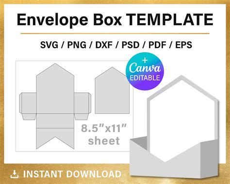 Image result for Envelope Box Template