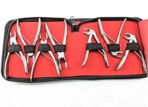 KJC Surgical Dental Pedo Extraction Forcep Kit Of 7 Pcs : Amazon.in ...