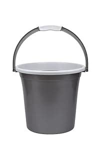 Dhwani Enterprise Round Moulded Unbrakable Bucket (Grey) (5L) : Amazon ...