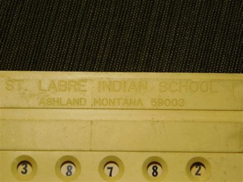 VINTAGE ST. LABRE INDIAN SCHOOL ASHLAND MONTANA SUN VISOR CAR MILEAGE ...