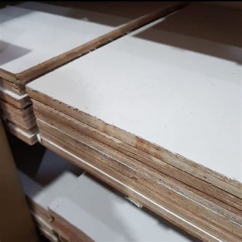 Jual Multiplex Melamin Putih 18 mm ukuran 40 x 120 cm Triplek Kayu ...