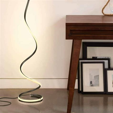 Brightech Dimmable Twisted Modern LED Floor Lamp - Affordable Modern ...