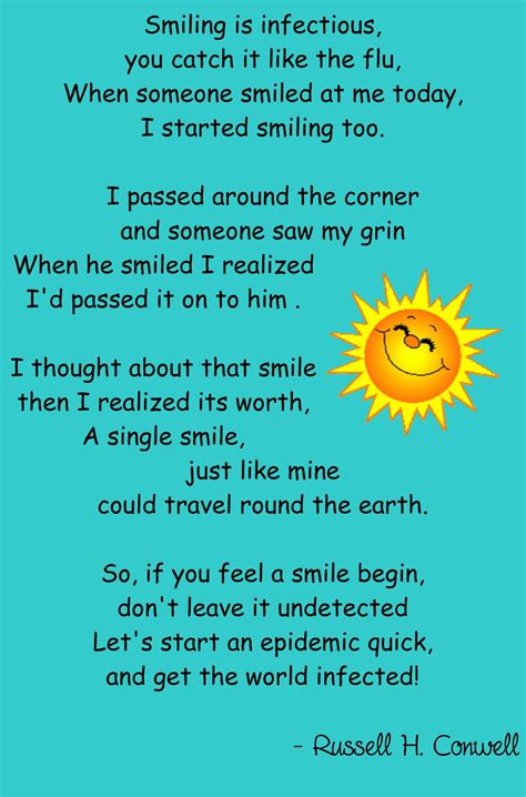 Smile Poem | Good Things Going Around by Lisa Desatnik | English poems ...