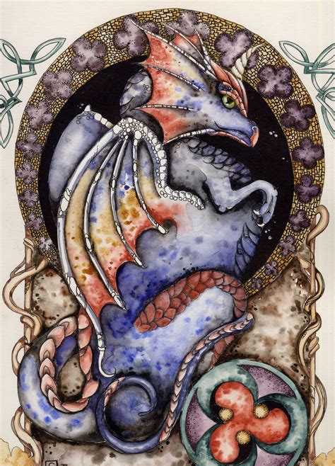 dragon art nouveau
