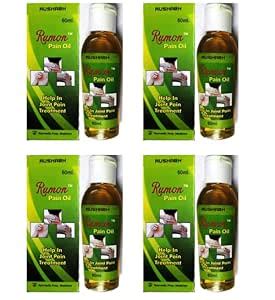 RUMON Ayurvedic Pain Relief Massage Oil 4x60Ml (Pack of 4) -by gaharwar ...