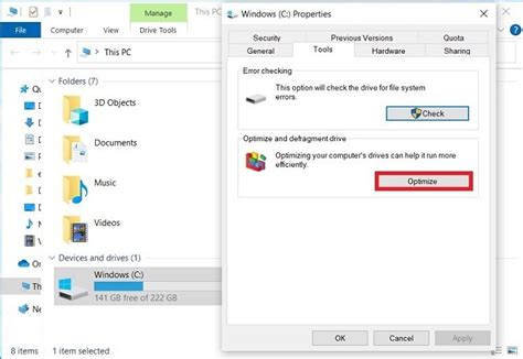 Windows 10 Disk Optimization 的图像结果