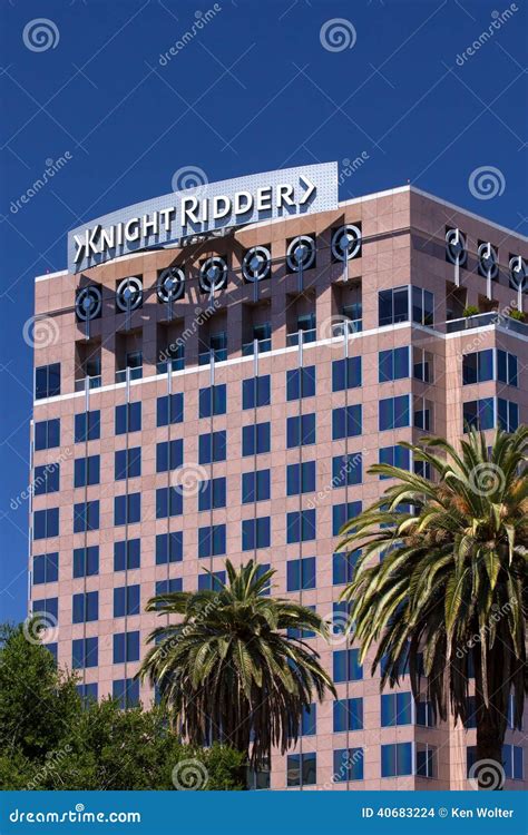 Landmark Knight Ridder Building in Downtown San Jose Editorial Stock ...