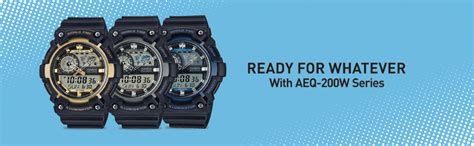 Casio Youth-Combination Analog-Digital Blue Dial Men's Watch - AEQ-200W ...