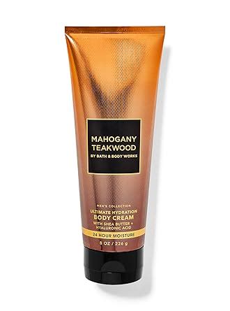 Bath & Body Works Mahogany Teakwood Ultimate Hydration Body Cream 226 g ...