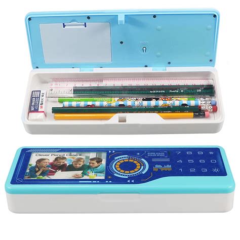 Totola Pencil Case Smart Secret Password Lock Box LED Table Lamp ...