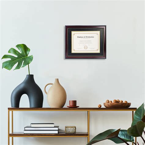 GraduatePro 11x14 Diploma Frame Display 8.5x11 Document Certificate ...
