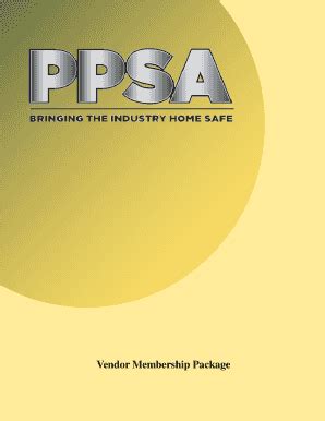 Fillable Online ppsa memberclicks PPSA Vendor Packet Draft (2) - Pulp ...