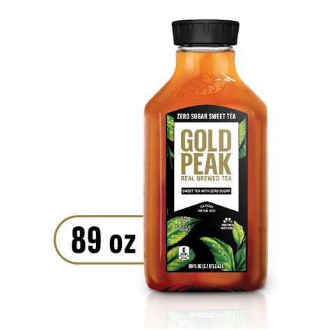 Gold Peak Zero Sugar Black Sweet Tea, 89 fl oz Gallon Bottle - Walmart.com