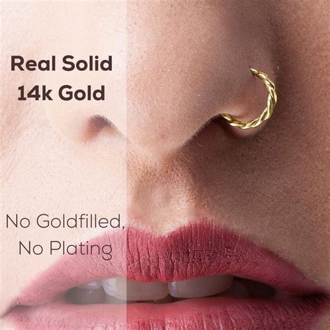 Buy Rose Gold Nose Ring Online In India - Etsy India