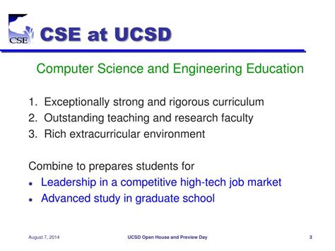 PPT - Exploring Computer Science and Engineering at UCSD: Open House ...