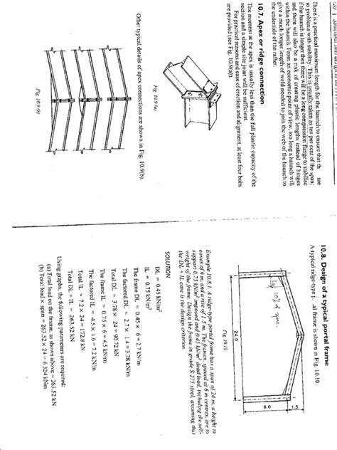 Image result for Portal Frame Design Example