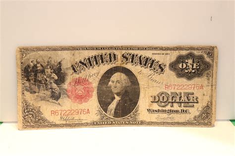 1917 $1 One Dollar Bill Red Legal Tender Note R67222976A | #4610387473