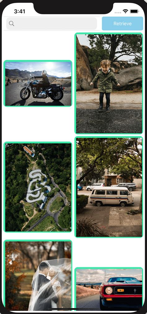 Xamarin Collection View Layout 的图像结果