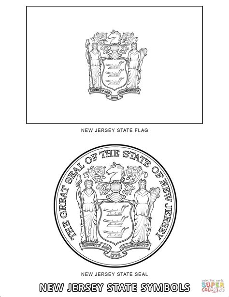 New Jersey State Symbols coloring page | Free Printable Coloring Pages