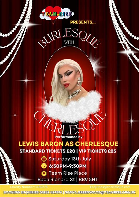 Burlesque with Cherlesque - Drag Show, TEAM RISE Project, Brierfield ...