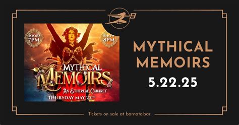 Mythical Memoirs : An Ethereal Cabaret, Barnato, Boys Town, 22 May 2025 ...