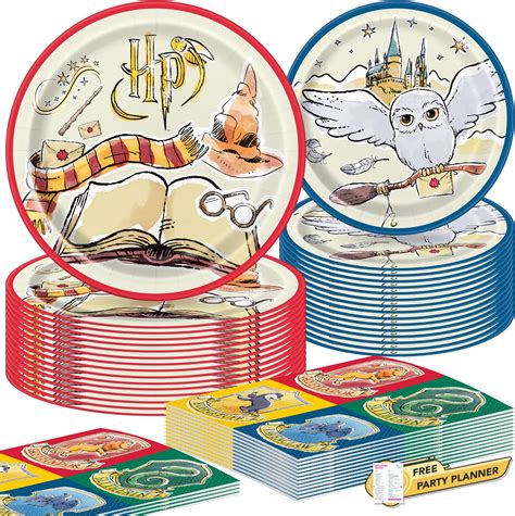 Amazon.com: Unique Harry Potter Dinnerware Party Bundle for 16 Guests ...