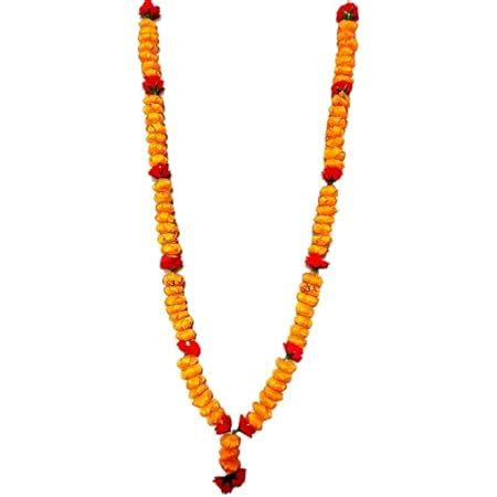 Buy S3A Chandan Scented Haar Mala Garland with Artificial Red Rose ...