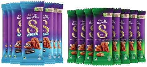 Cadbury Dairy Milk Silk Roast Almond With Whole Nuts Chocolate Bar ...