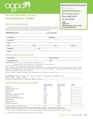 Fillable Online aapd Methods of Registration - aapd Fax Email Print ...