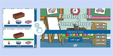 👉 EYFS Finding the Same Shape Interactive Game | Twinkl