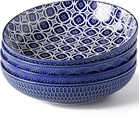 Amazon.com | Metahom Ceramic Pasta Bowls, 40 Oz Large Salad Bowls, 8.75 ...