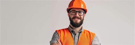 Construction worker engineer studio portrait | Premium AI-generated image