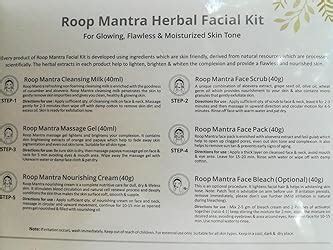Roop Mantra Herbal Facial Kit for Glowing Skin 240gm : Amazon.in: Beauty