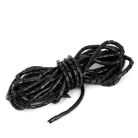 ELECTROPRIME10mmx10m Spiral Cord Cable Wire Tidy Wrap Hide Banding ...