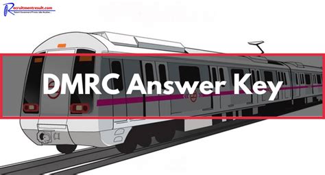 Image result for DMRC Answer Key 2018 Scto