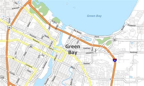 Map Of Downtown Green Bay