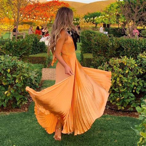 A.L.C Women's Orange Dress | Depop