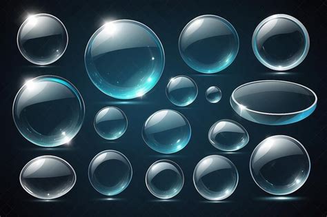 Round transparent shapes stock illustration | Premium AI-generated image
