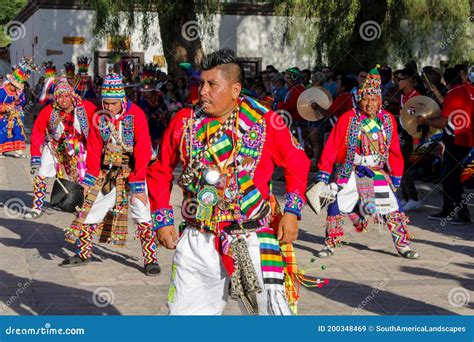 Men Dancing at the Festival of Indigenous People in South America ...