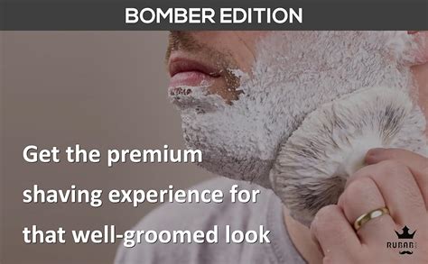 RUBAB MEN Luxuriously Soft Shaving Brush for Men |Bomber Edition ...