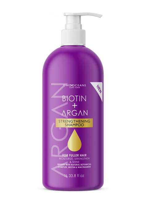 Argan Oil and Biotin Shampoo, 1L / 33.8 fl oz - Two Oceans Haircare US