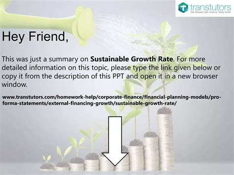 Sustainable Growth Rate | Finance | PPTX