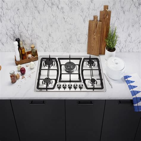 30 Inch Gas Cooktop 5 Burners Gas Stove Gas Hob Stovetop Stainless ...