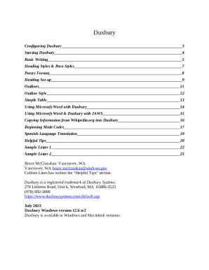 Online Testing System Braille Requirements and ... Doc Template | pdfFiller