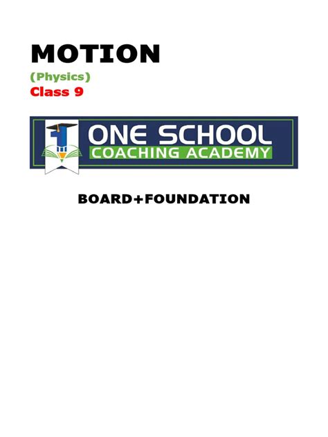 Motion Class 9 in English 的图像结果